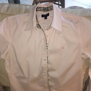 Burberry Pink Button Down Shirt
